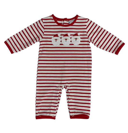 Santa Appliqué Romper-Boys