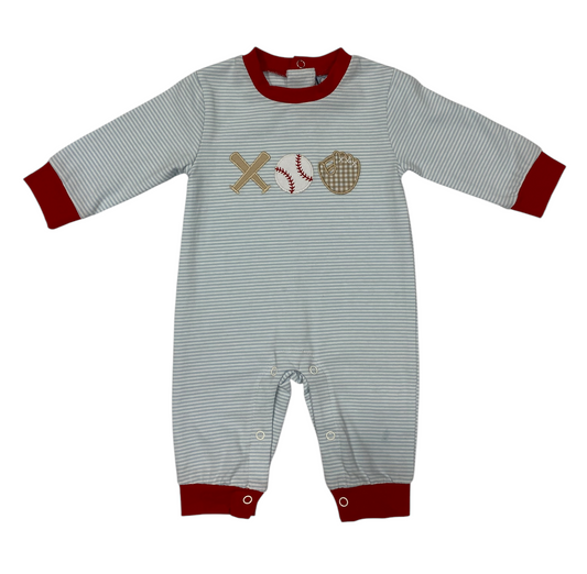 Baseball Applique Romper-Boys