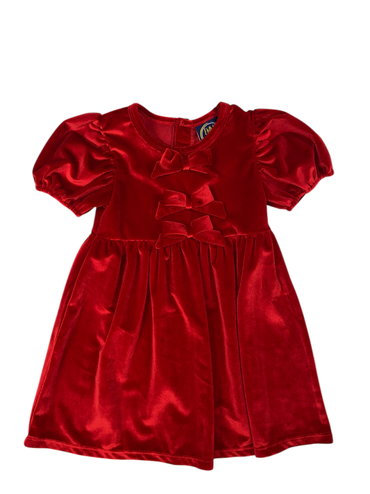 Chelsea Bow Dress-Red