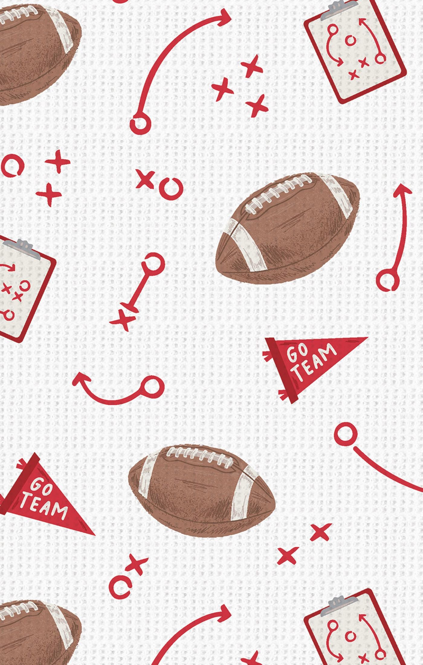 Touchdown Time Footie-Red