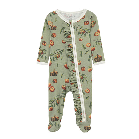 Apple Orchard Ruffle Footie