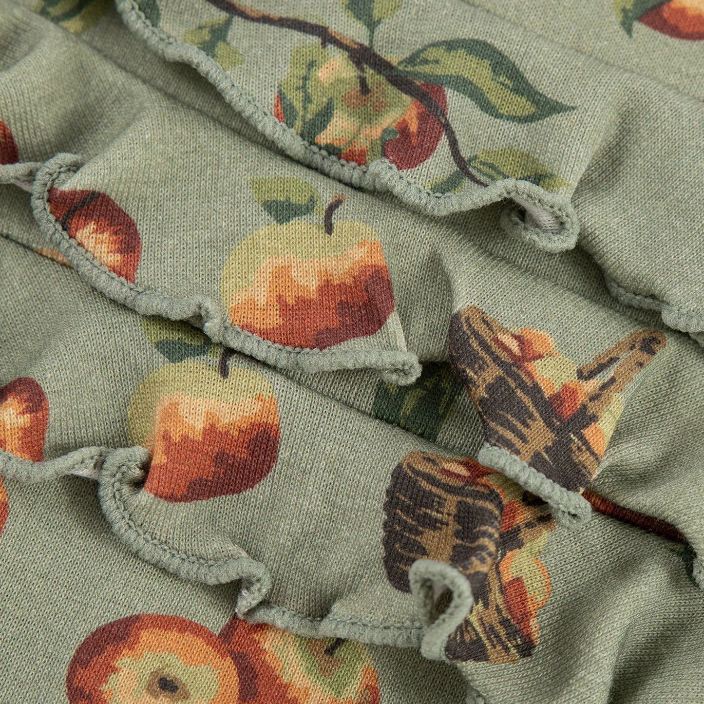 Apple Orchard Ruffle Footie