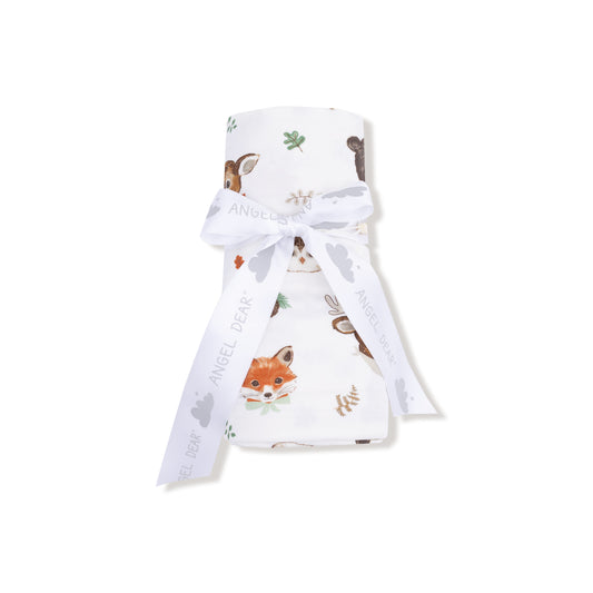 Woodland Animal Faces Swaddle