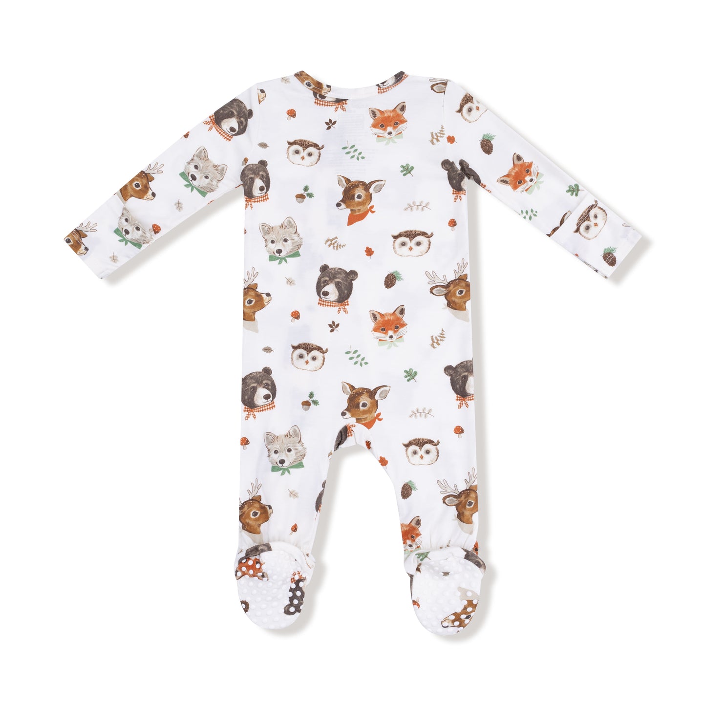 Woodland Animal Faces Footie