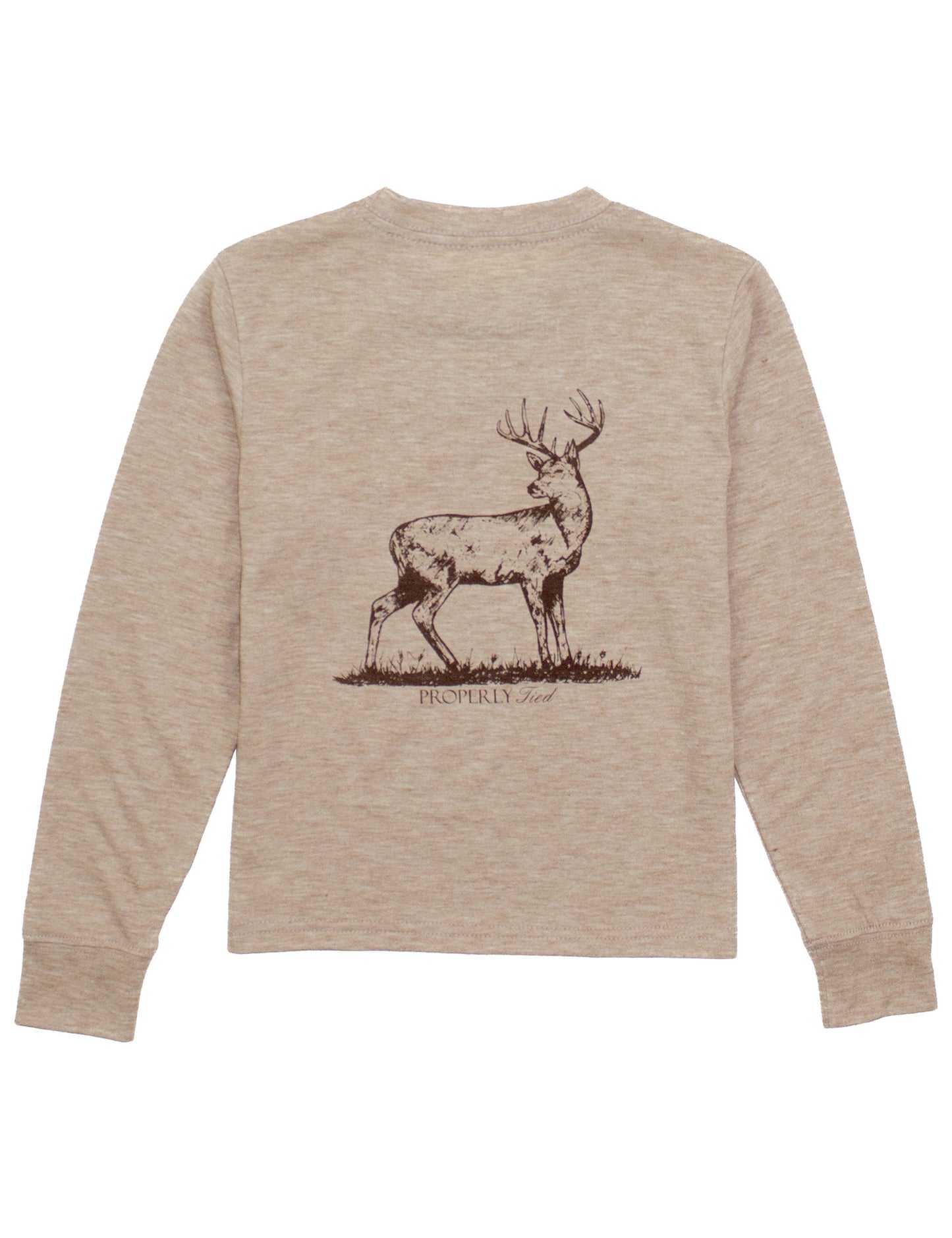 Whitetail Pocket Tee-Sand