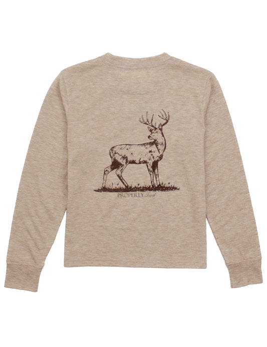 Whitetail Pocket Tee-Sand