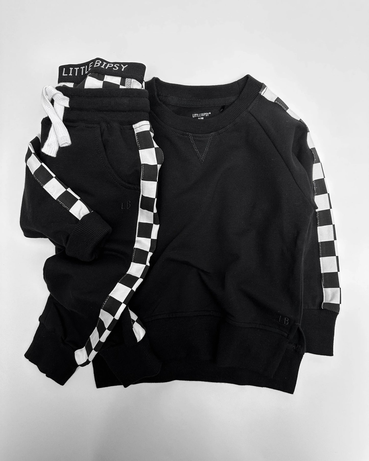 Stripe Checkered Pullover