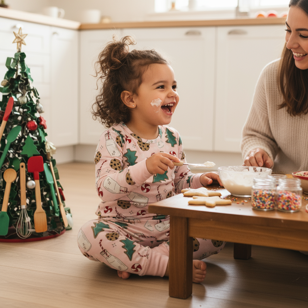 Santa’s Cookies 2pc PJ’s-Pink