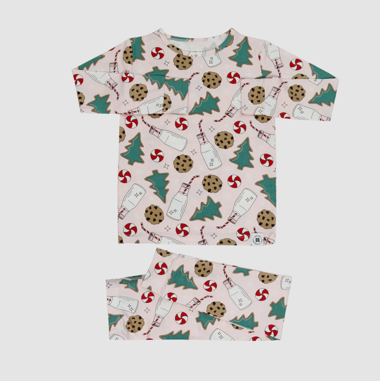 Santa’s Cookies 2pc PJ’s-Pink