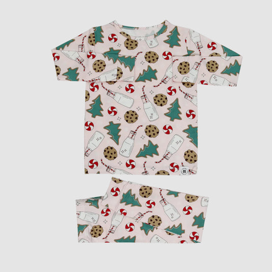Santa’s Cookies 2pc PJ’s-Pink