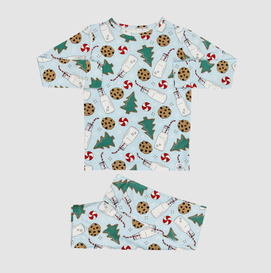 Santa’s Cookies 2pc PJ’s-Blue