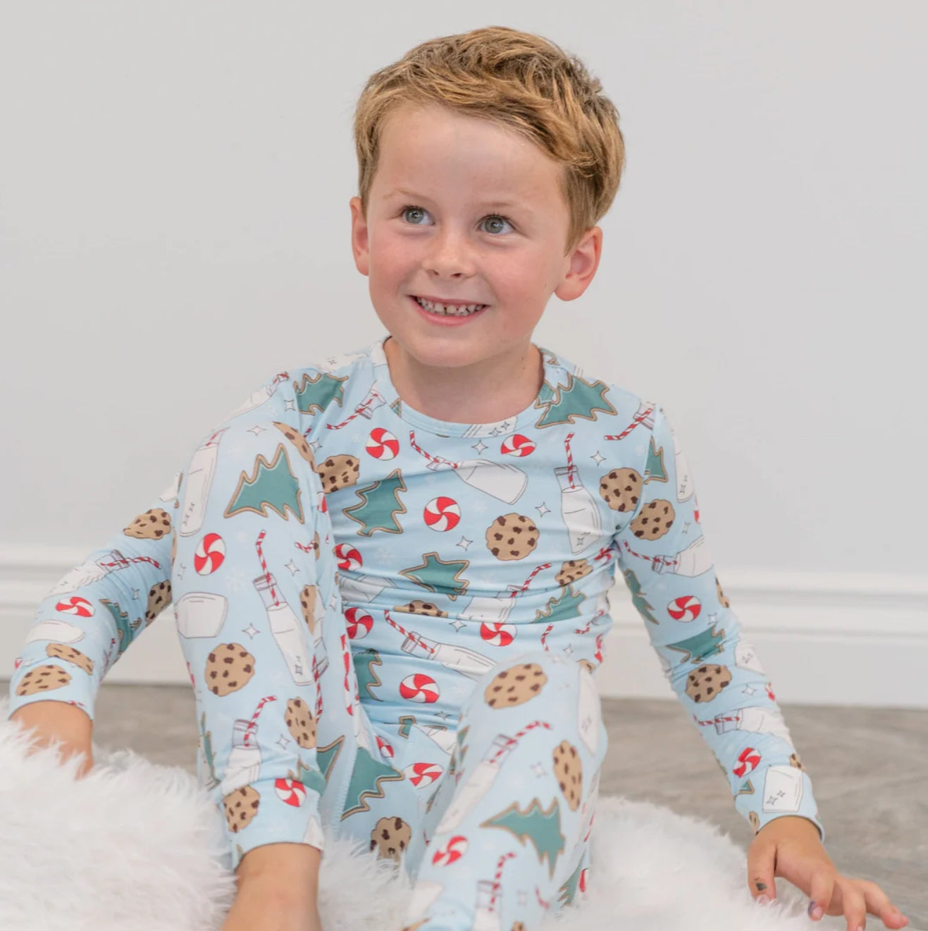 Santa’s Cookies 2pc PJ’s-Blue