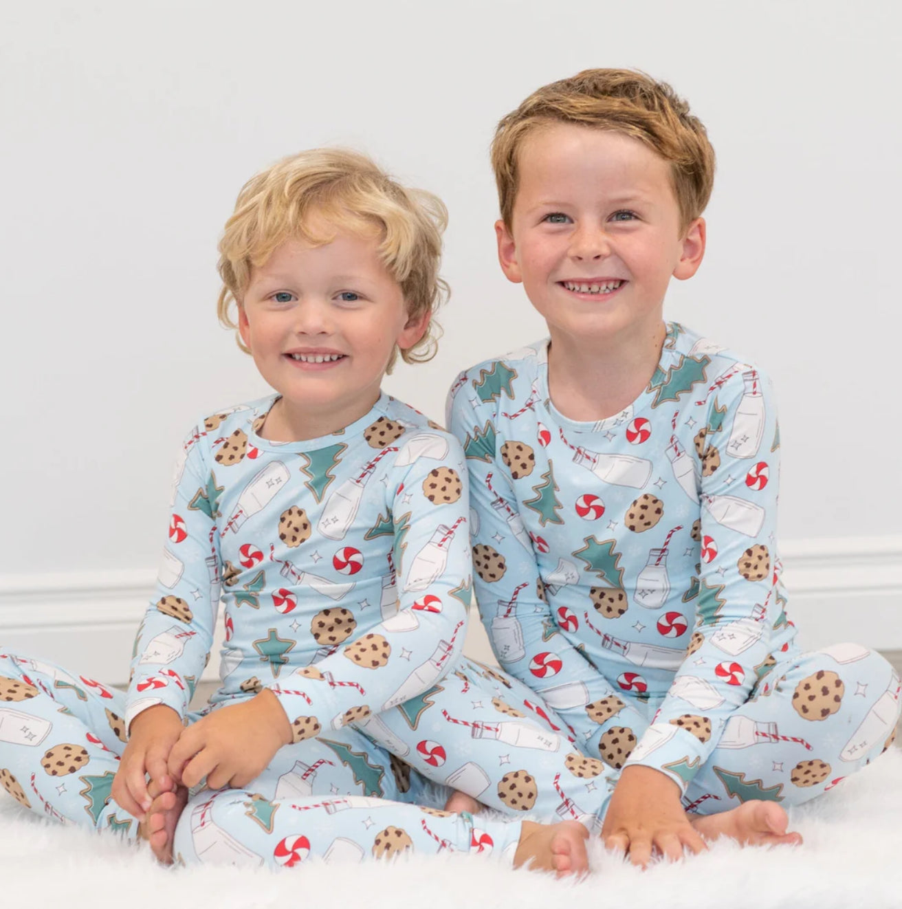 Santa’s Cookies 2pc PJ’s-Blue