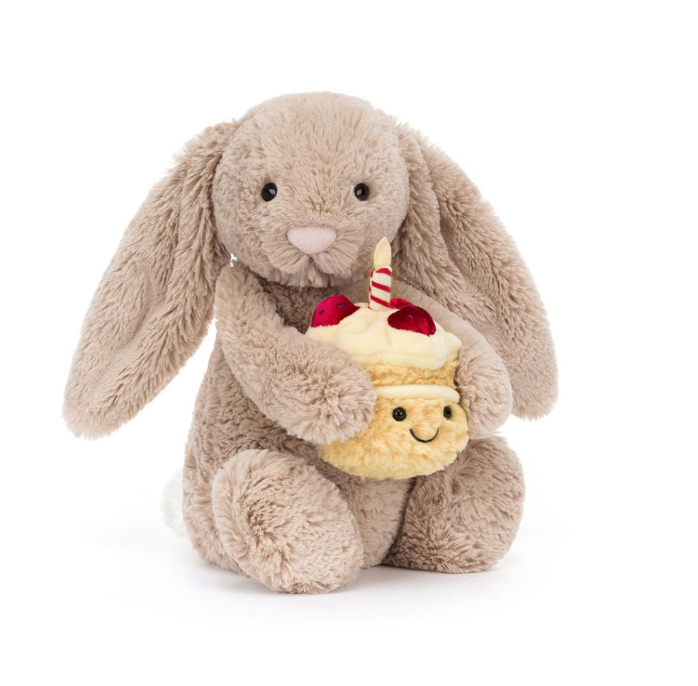 Bashful Beige Bunny-Birthday