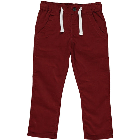 Deep Red Cord Pants
