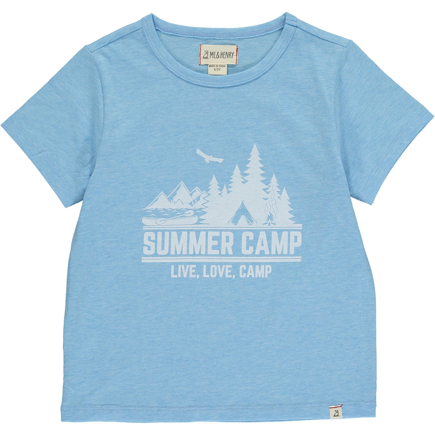 Summer Camp Graphic Tee-Blue