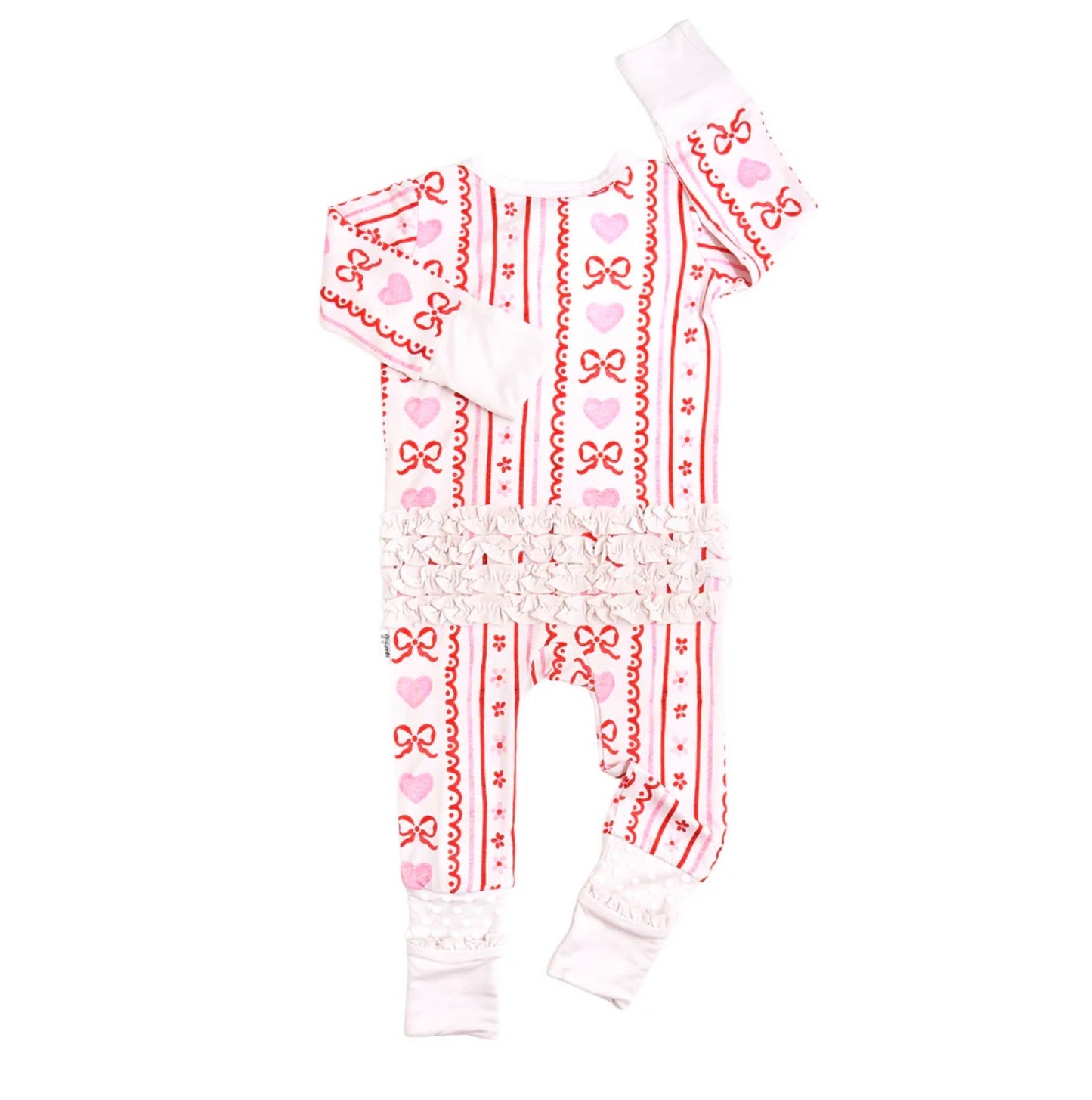 Hallie Ruffle Zip Romper