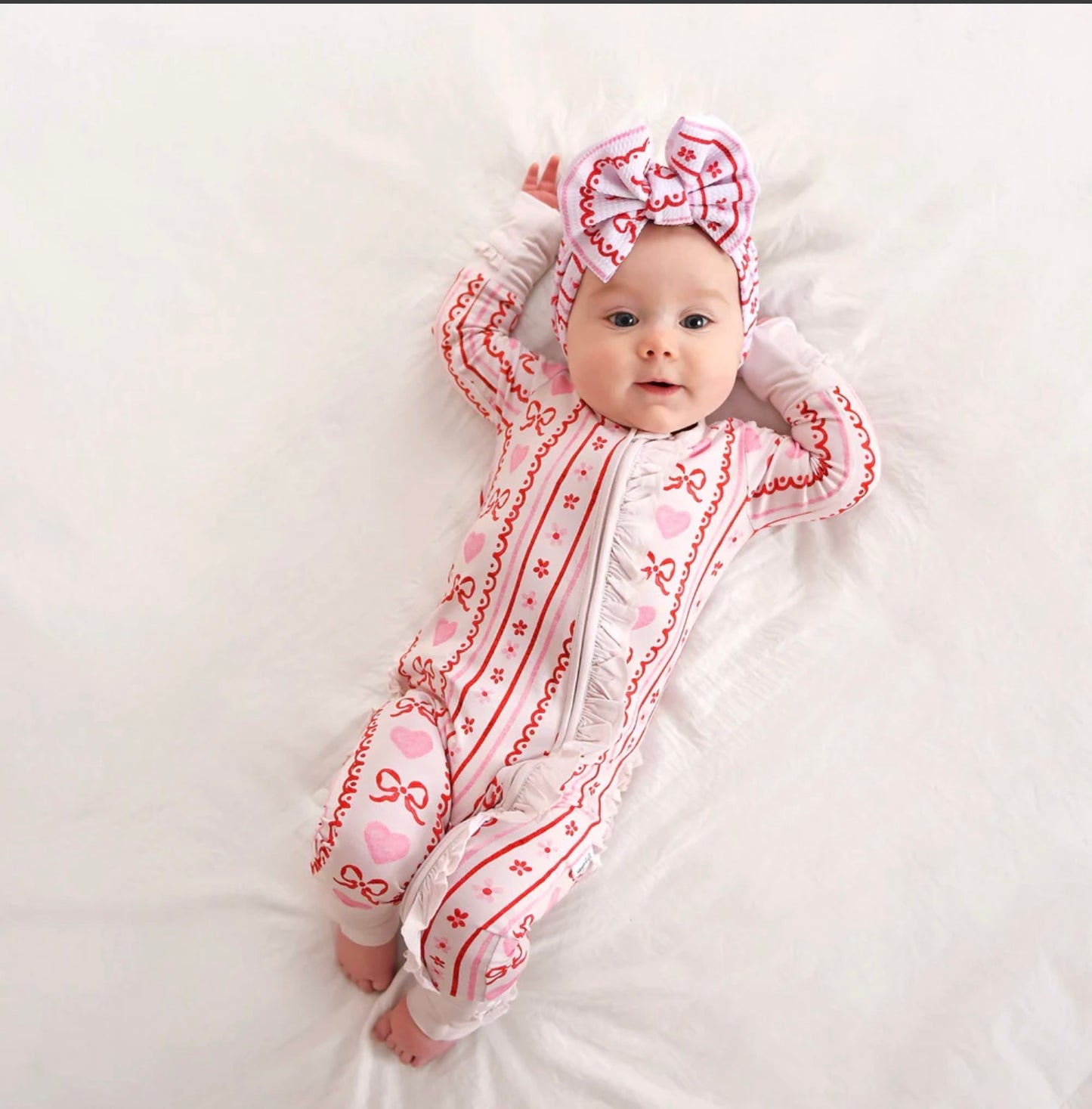 Hallie Ruffle Zip Romper