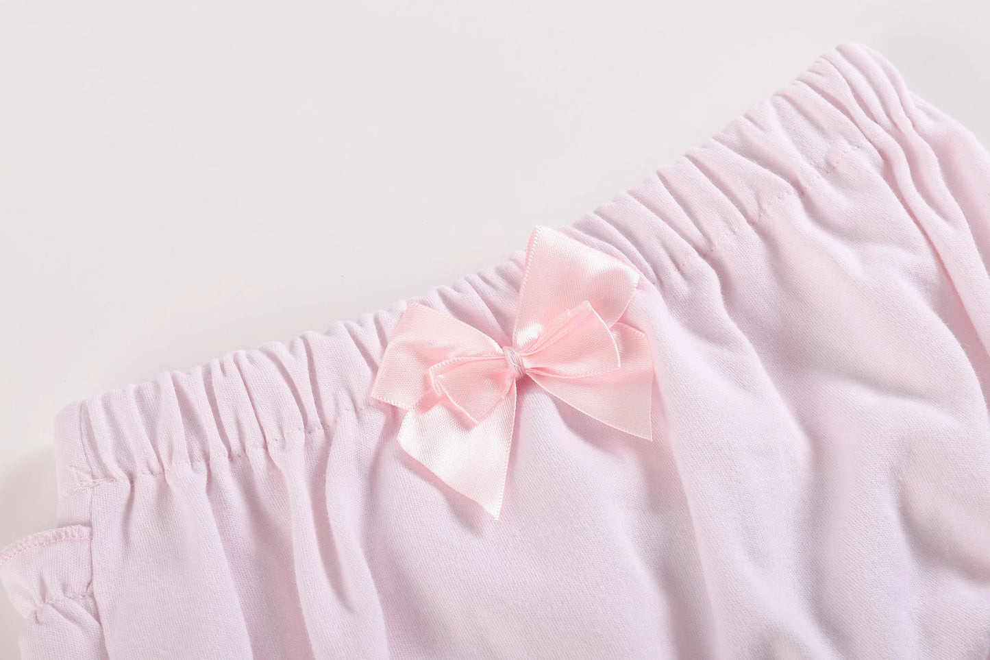 White & Pink Bloomer Set (2pc)