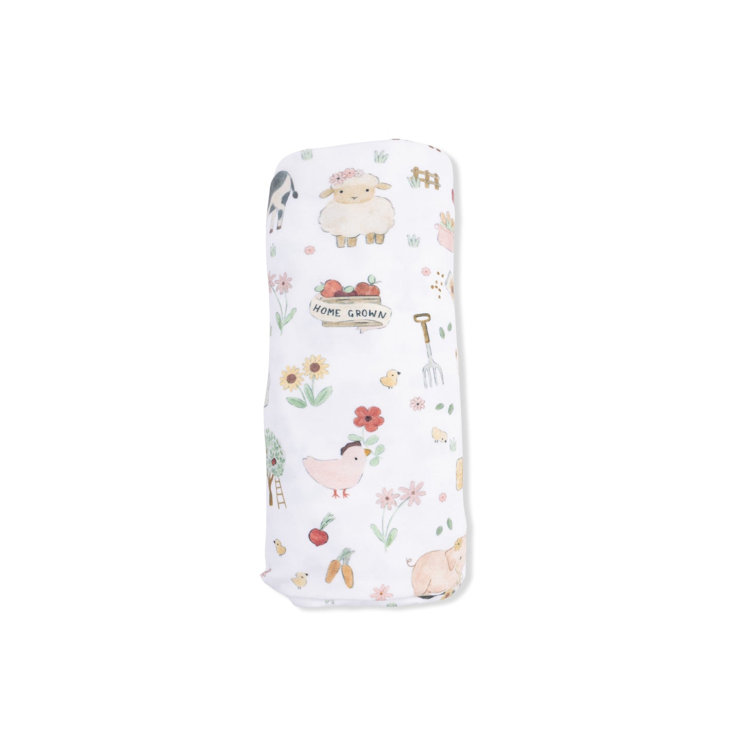Cute Farm Animals Swaddle-Pink