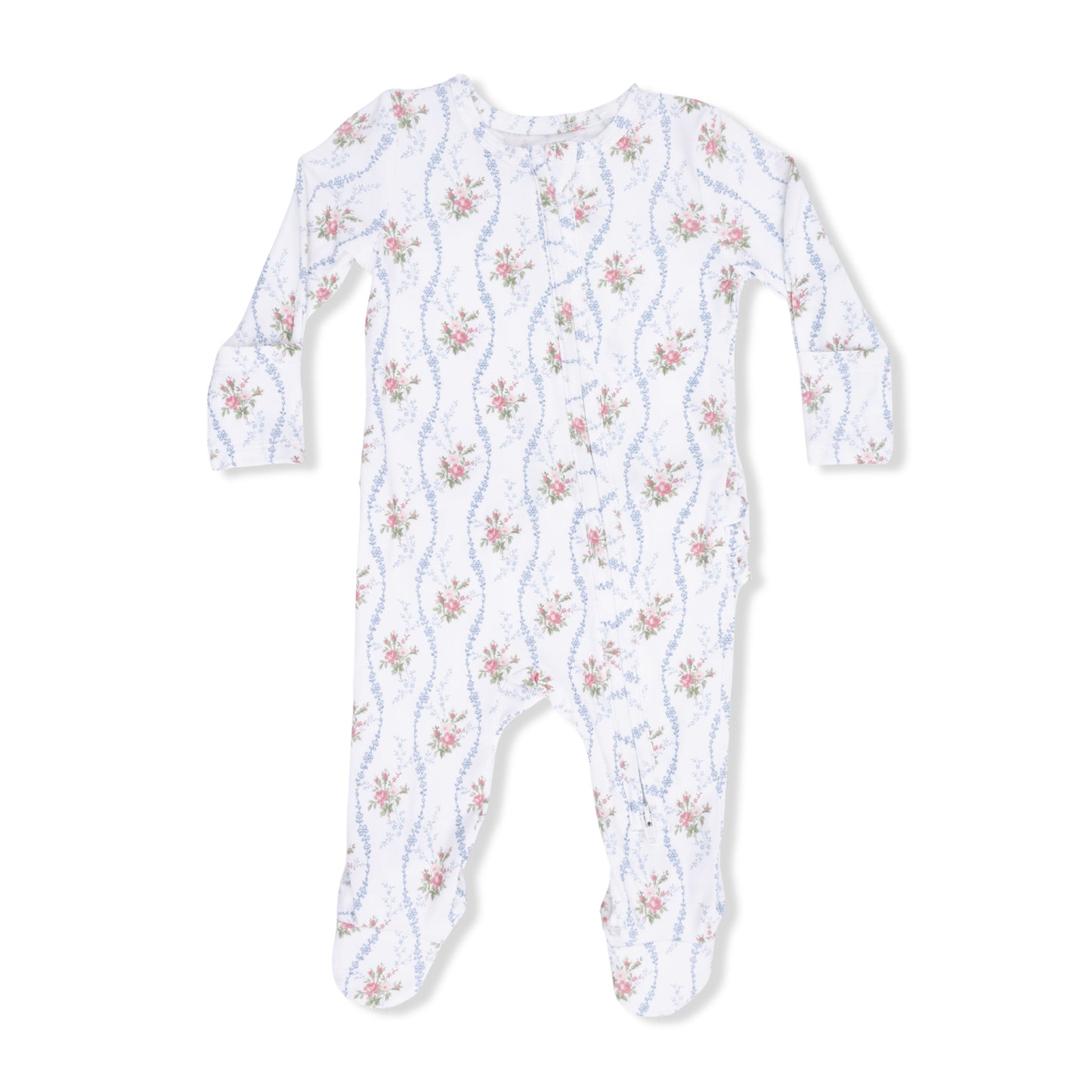 Heirloom Rose Ruffle Footie