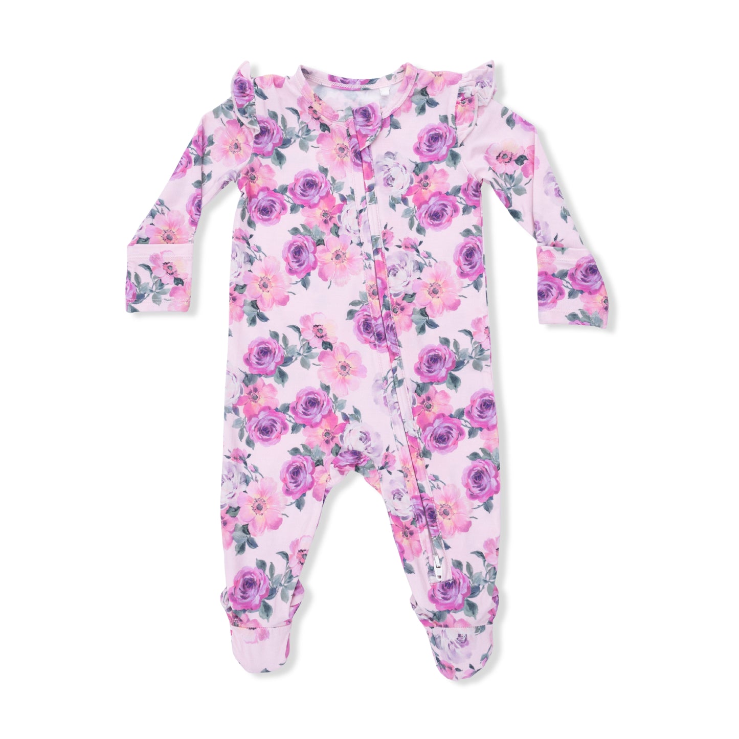Rose Abundance Ruffle Footie