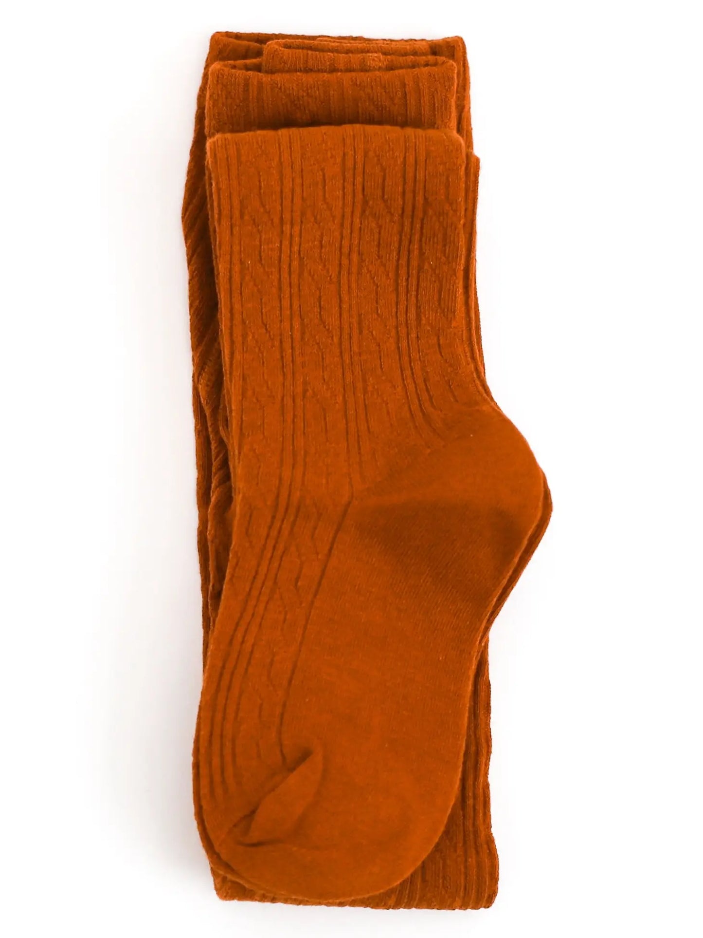 Cable Knit Tights-Pumpkin Spice