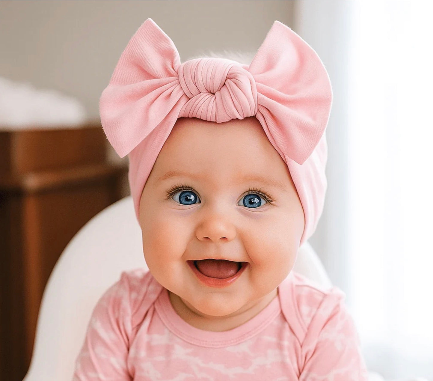 Knotted Bow-Candy Pink