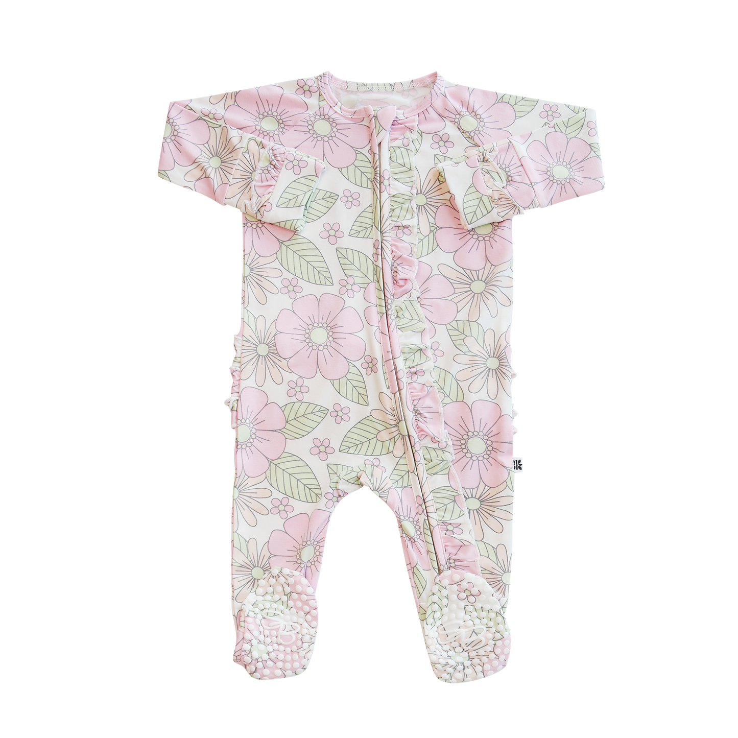 Groovy Love Ruffle Footie