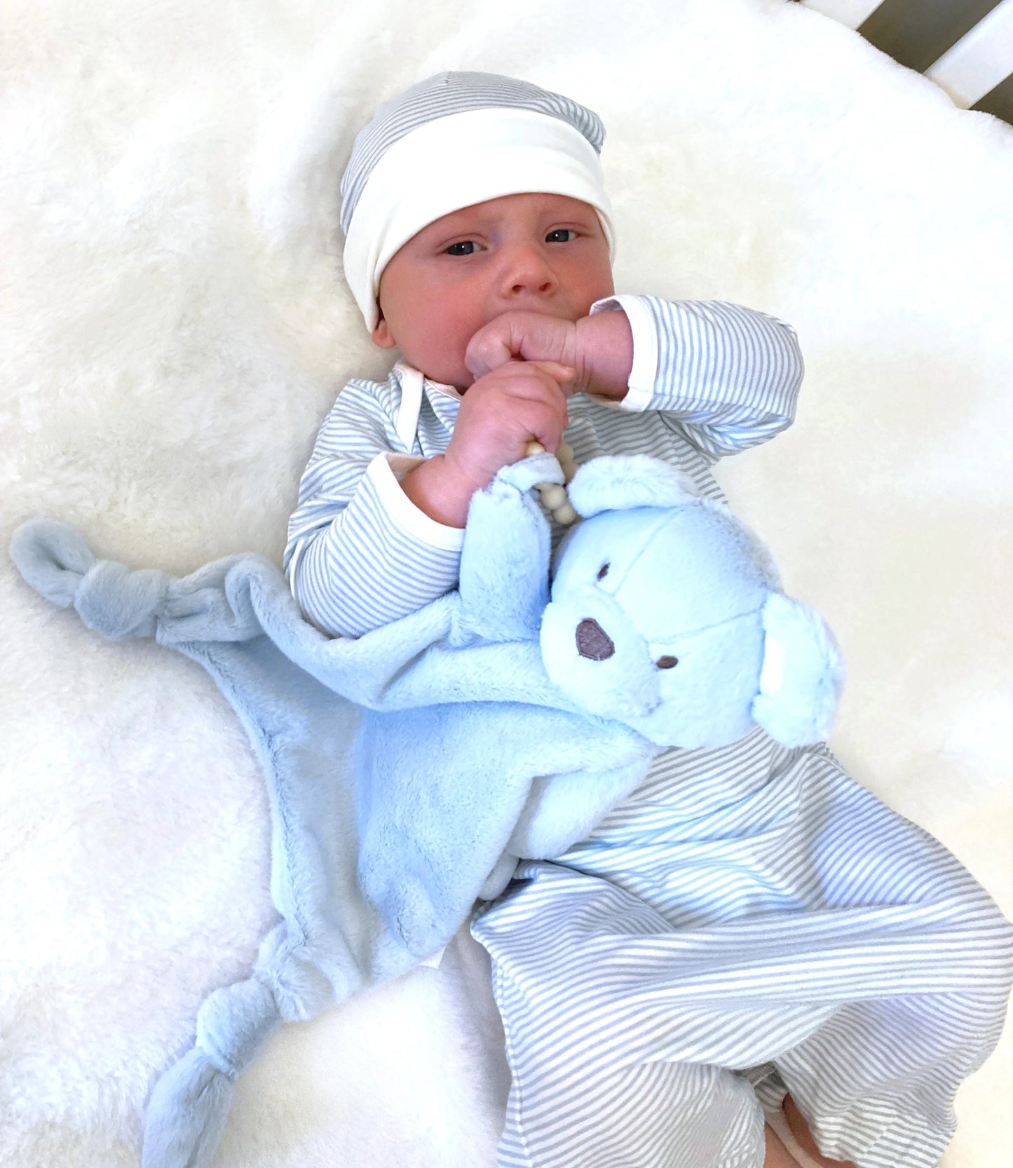 Barrett Bear Teething Blanket