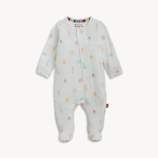 Lullaby Blue Modal Footie