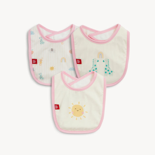 Lullaby Pink Bib Set