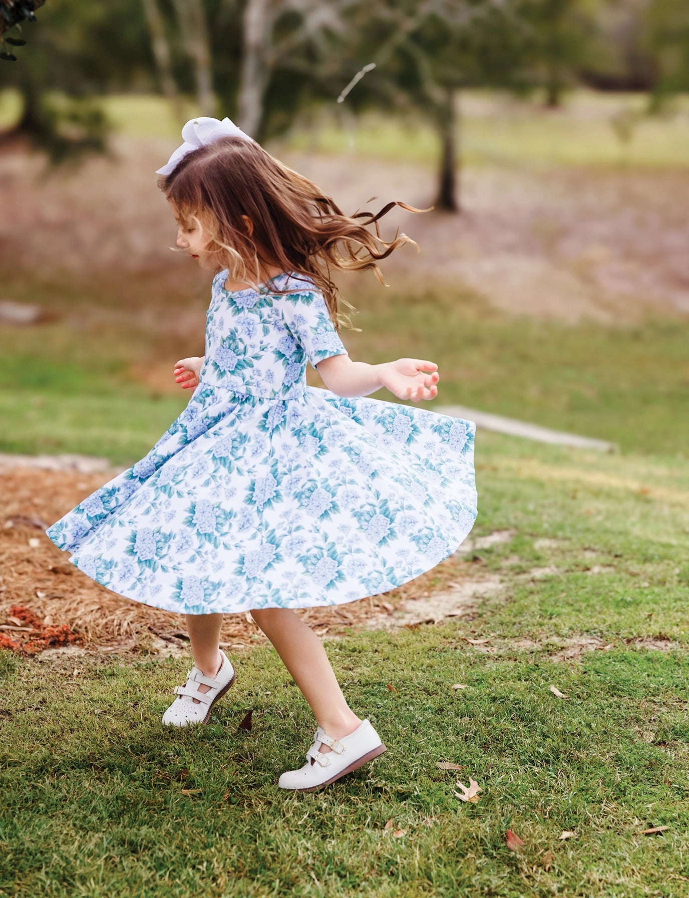 Hydrangea Twirl Dress