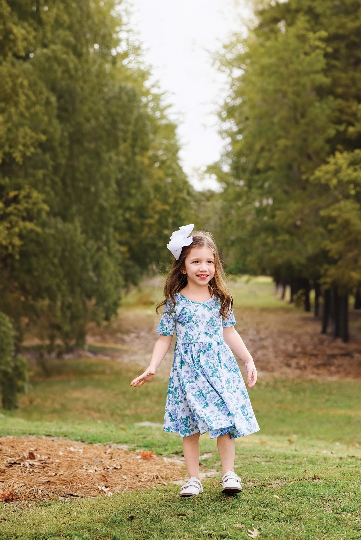 Hydrangea Twirl Dress