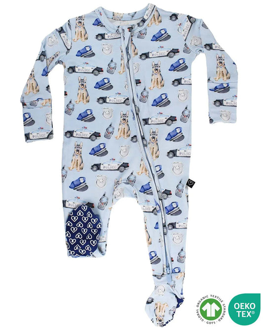 Officer Zippered Footie