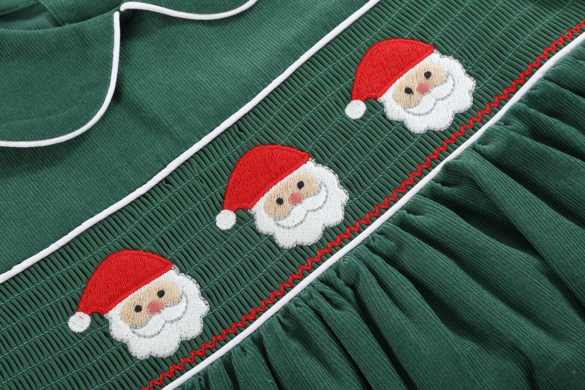 Santa Smocked Dress