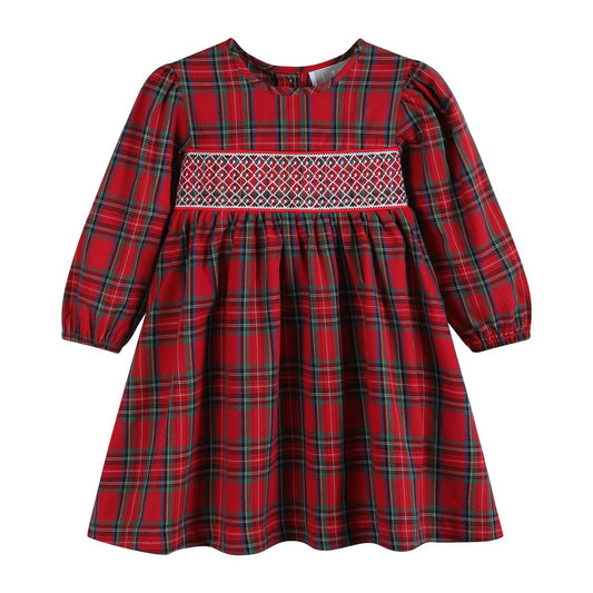 Plaid Smocked Christmas Dress