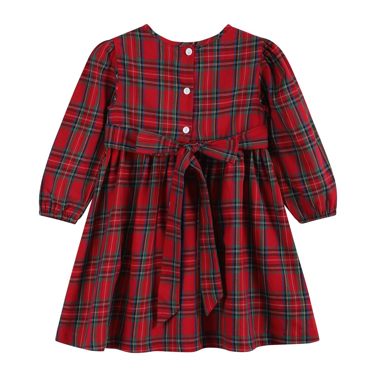 Plaid Smocked Christmas Dress