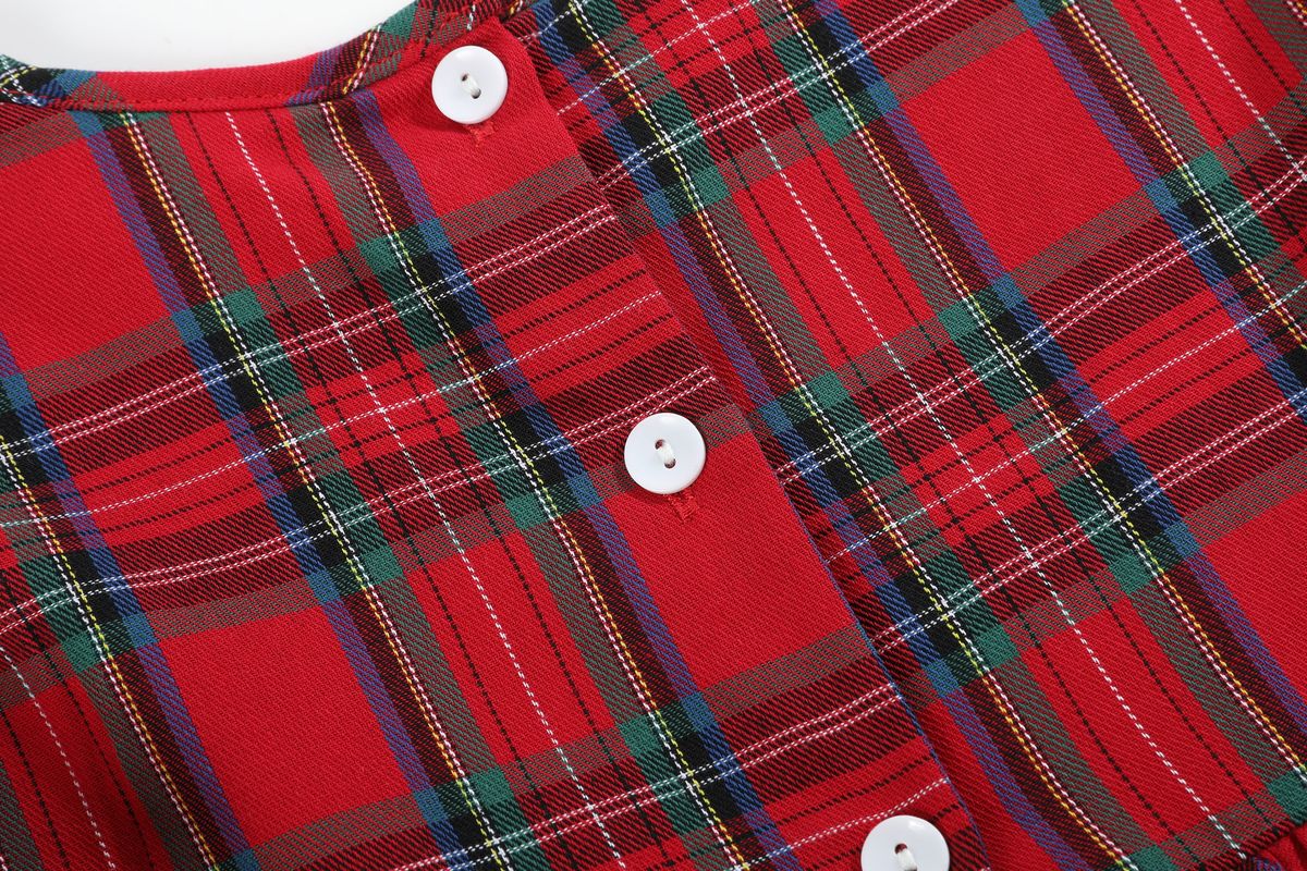 Plaid Smocked Christmas Dress
