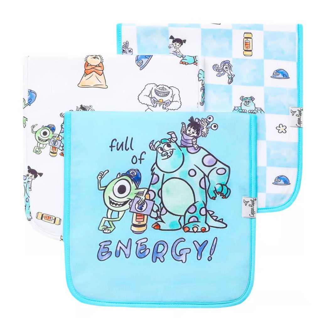 Burp Cloth Set-Monsters Inc