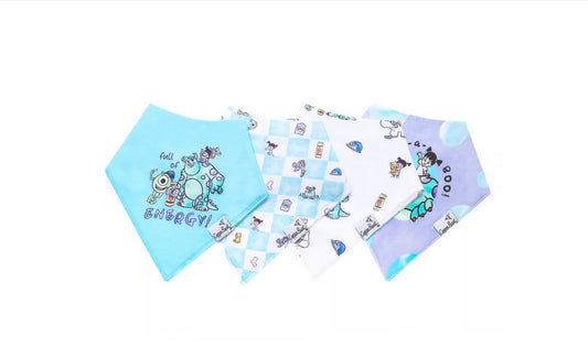 Bandana Bib Set-Monsters Inc