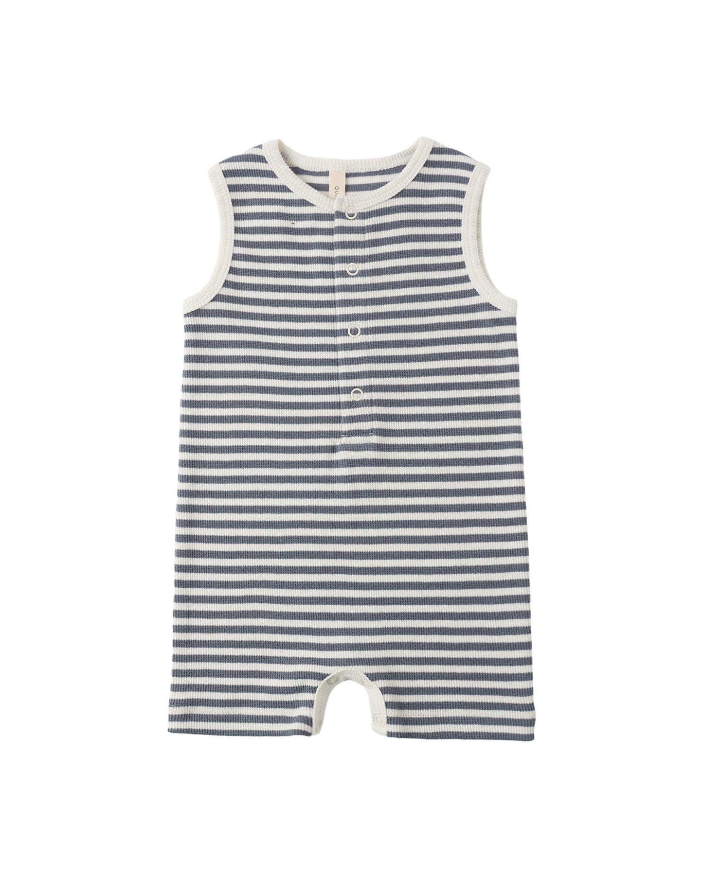 Ribbed Henley Romper