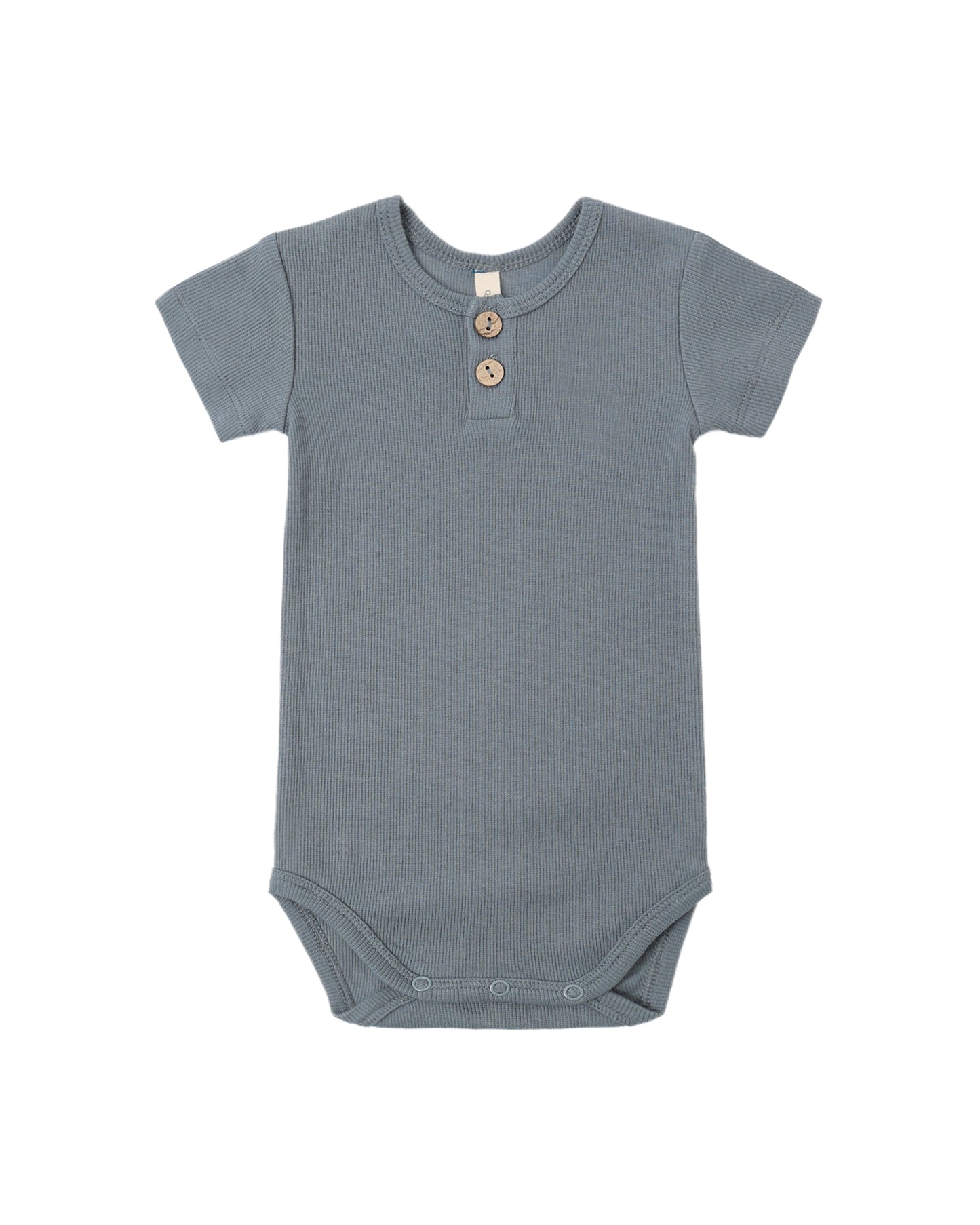 Ribbed Henley Bodysuit