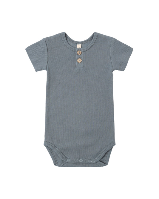 Ribbed Henley Bodysuit