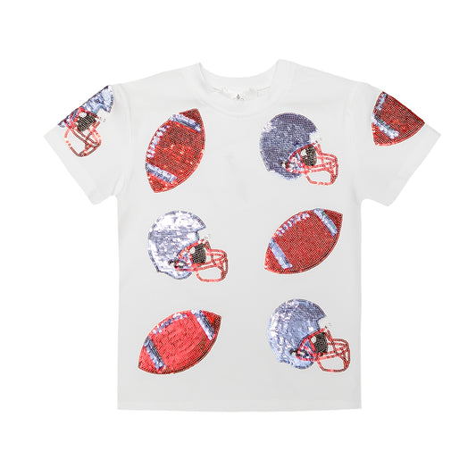 Sequin Football Fever Shirt