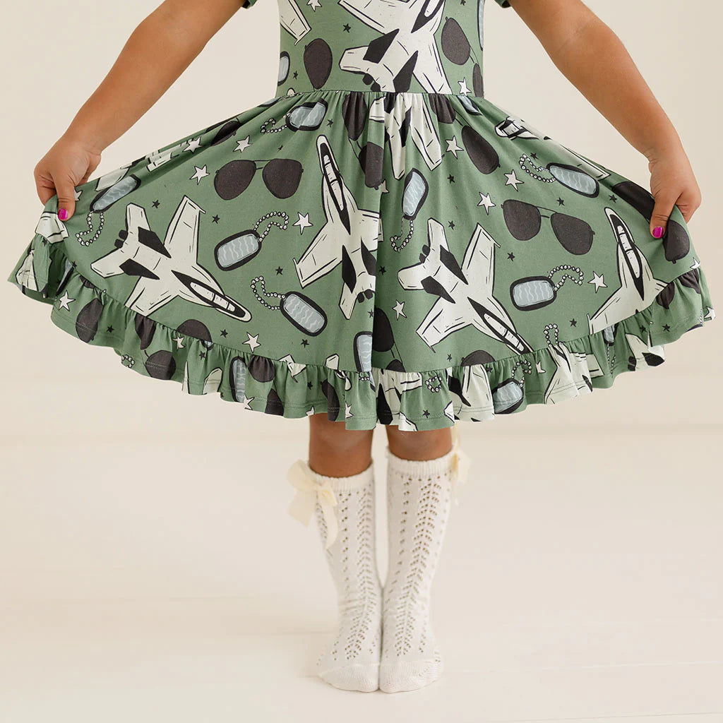 Airman SS Twirl Dress