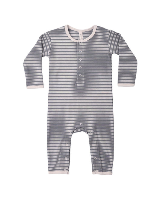 Slate Microstripe Jumpsuit