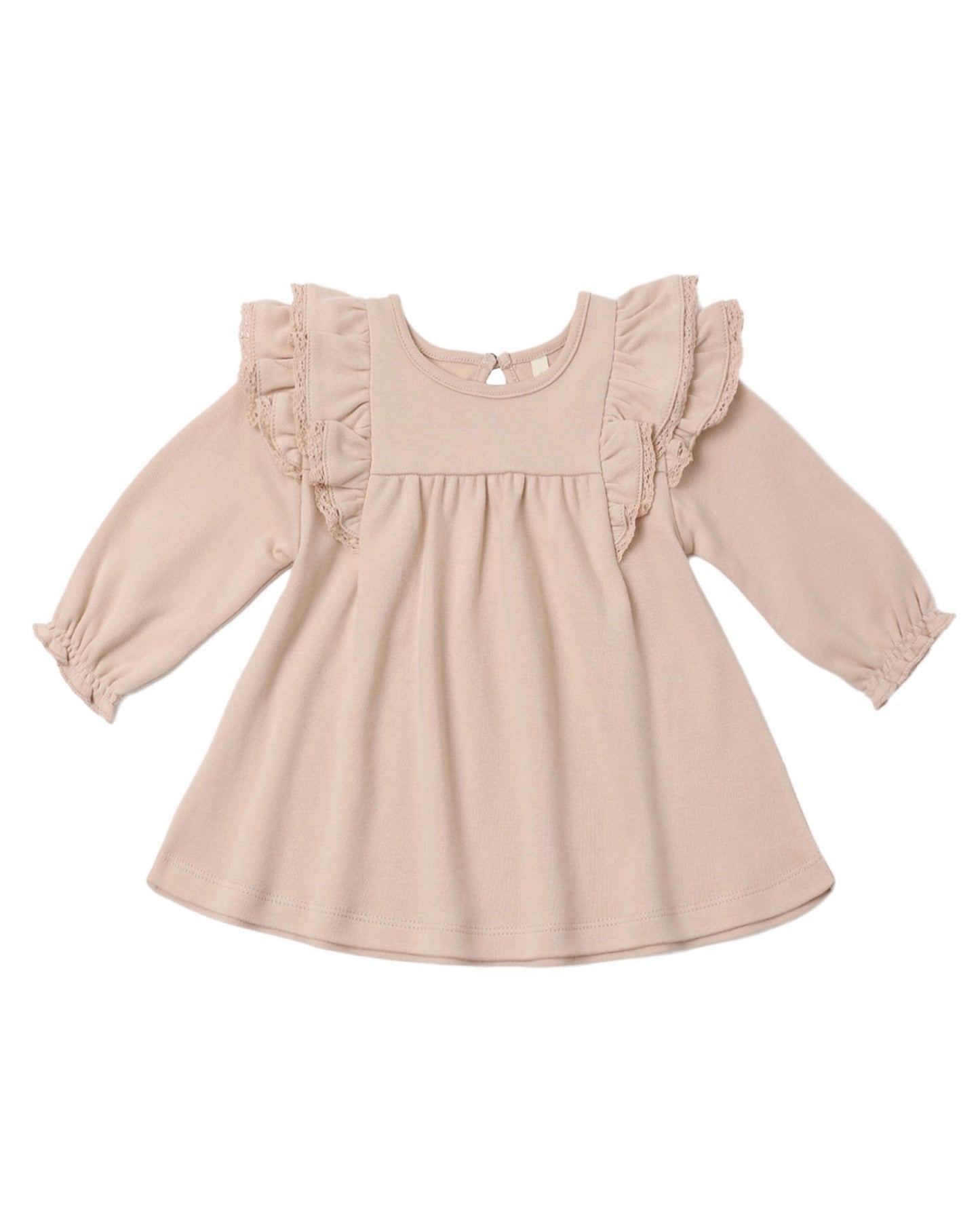 Dusty Rose Flutter Dress