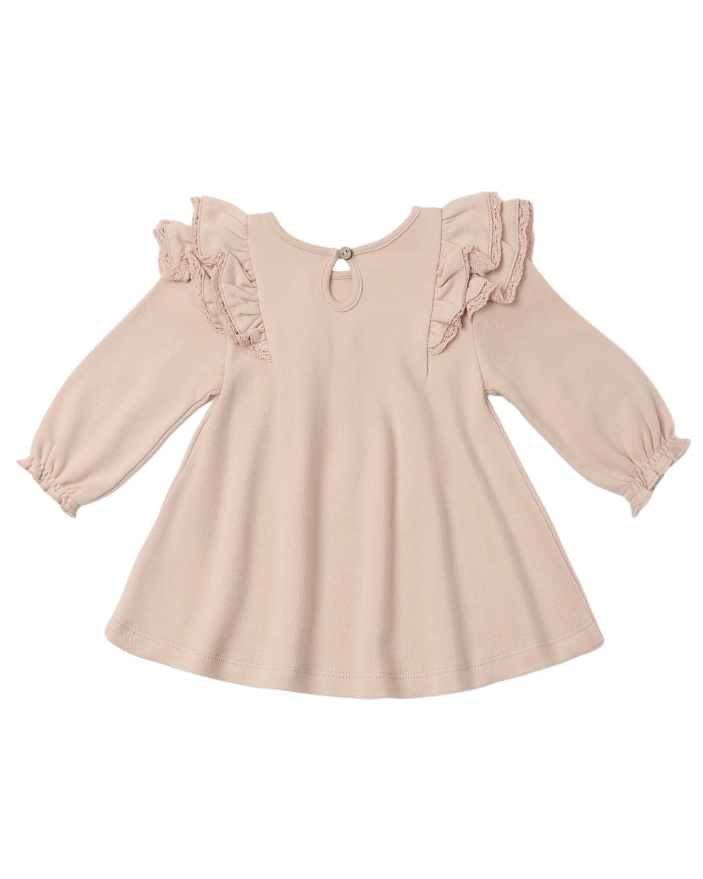 Dusty Rose Flutter Dress