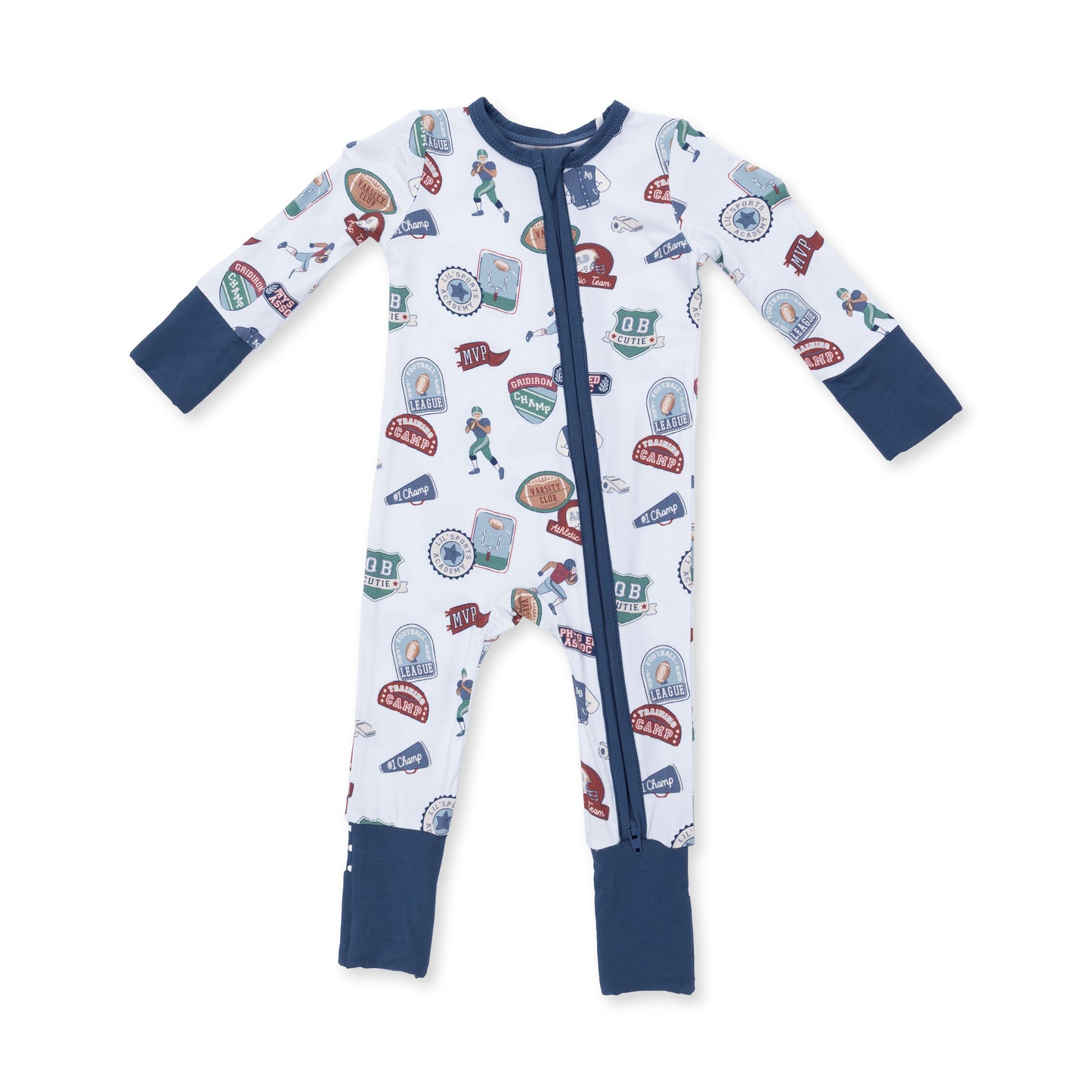 Football Patches Convertible Romper